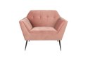 Fotel lounge KATE różowy