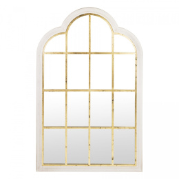 Lustro okno kremowo-złote CASABLANCA 140x88 cm