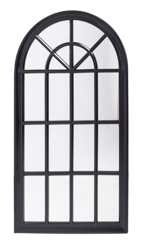 Lustro drewniane okno ze szprosami NERI czarne